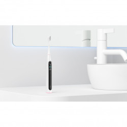 Periuta de dinti electrica Oclean X Lite, 72000 rpm, 5 moduri, Ecran tactil, Autonomie pana la 40 zile, Raportarea zonelor curatate, Gri deschis