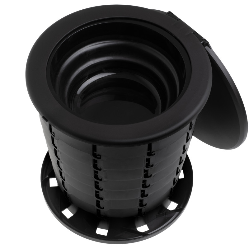 Toaletă portabila Camry CR 1041, 21L, 3in1 Design multifunctional, Pliabila, Negru
