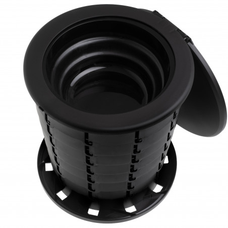 Toaletă portabila Camry CR 1041, 21L, 3in1 Design multifunctional, Pliabila, Negru