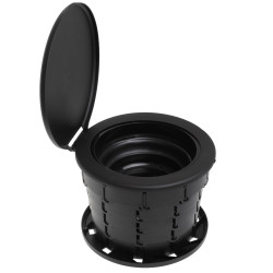 Toaletă portabila Camry CR 1041, 21L, 3in1 Design multifunctional, Pliabila, Negru