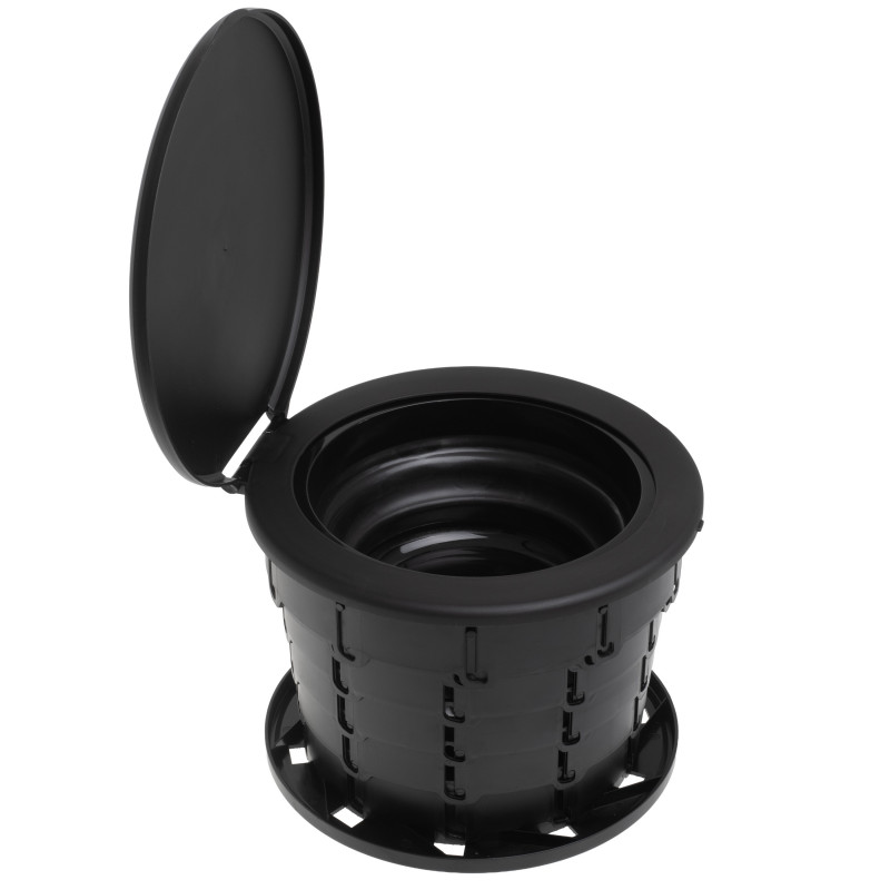Toaletă portabila Camry CR 1041, 21L, 3in1 Design multifunctional, Pliabila, Negru