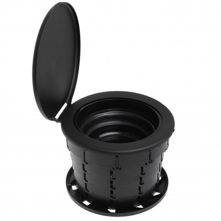Toaletă portabila Camry CR 1041, 21L, 3in1 Design multifunctional, Pliabila, Negru