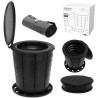 Toaletă portabila Camry CR 1041, 21L, 3in1 Design multifunctional, Pliabila, Negru