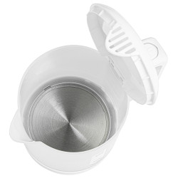 Cana electrica Adler AD 1381, 900W, 0,5 L, 2 cani si lingura, Protectie fierbere fara apa, Alb