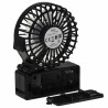 Ventilator portabil Adler AD 7336, Pliabil, 6,5 cm, 46,2 dB, 2xAA, Pala inclinata la 30°, Negru