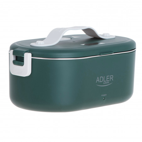 Cutie alimentara electrica Adler AD 4522, 45W, 0.8 L, Pana la 70°C, Recipient din otel inoxidabil, Geanta termica, Verde