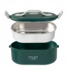 Cutie alimentara electrica Adler AD 4522, 45W, 0.8 L, Pana la 70°C, Recipient din otel inoxidabil, Geanta termica, Verde