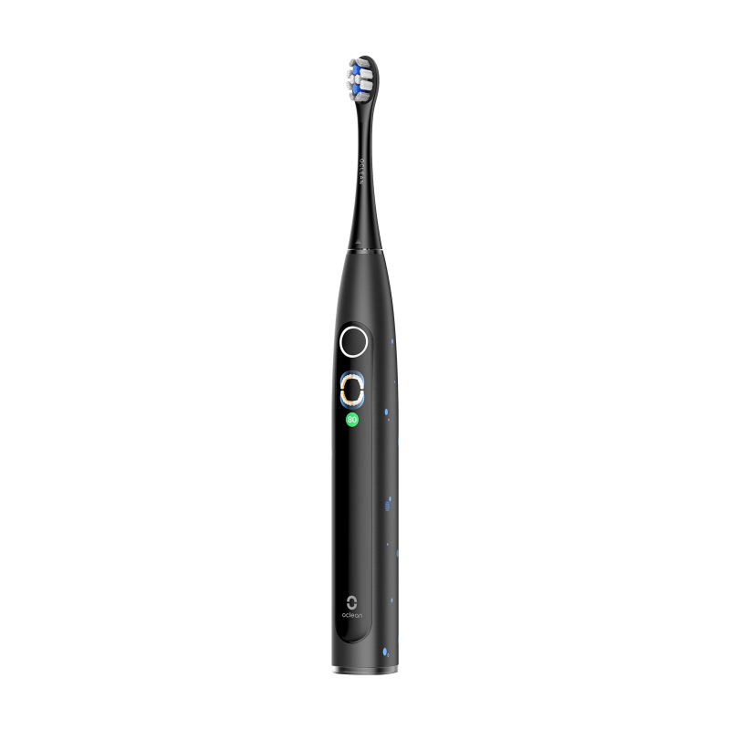 Periuta de dinti electrica pentru copii Oclean X Kids Set, 2.5W, 72000 rpm, 5 moduri, Timer, Autonomie pana la 40 zile, Oclean OS, Tip C, Husa, Negru