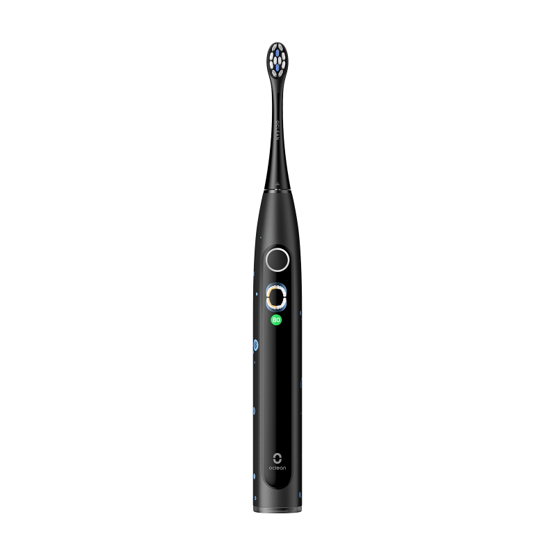 Periuta de dinti electrica pentru copii Oclean X Kids Set, 2.5W, 72000 rpm, 5 moduri, Timer, Autonomie pana la 40 zile, Oclean OS, Tip C, Husa, Negru