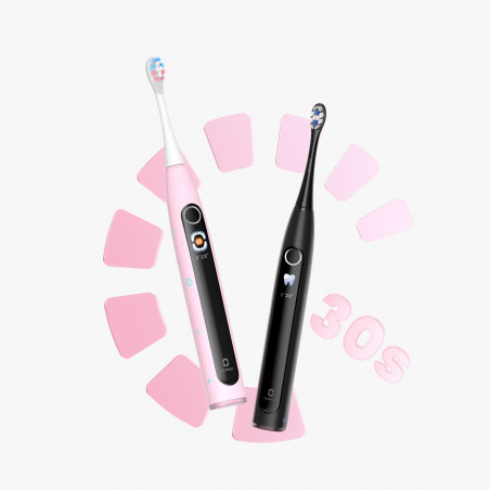 Periuta de dinti electrica pentru copii Oclean X Kids Set, 2.5W, 72000 rpm, 5 moduri, Timer, Autonomie pana la 40 zile, Oclean OS, Tip C, Husa, Negru
