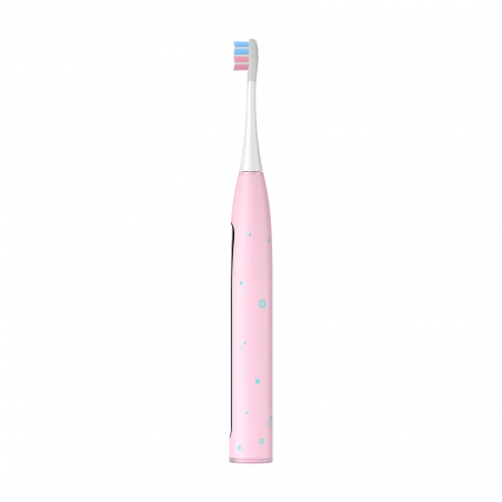 Periuta de dinti electrica pentru copii Oclean X Kids Set, 2.5W, 72000 rpm, 5 moduri, Timer, Autonomie până la 40 zile, Oclean OS, Tip C, Husa, Roz