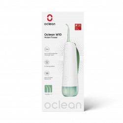 Irigator dentar Oclean W10, 5 moduri, 2 duze, 200 ml, 1400 impulsuri pe minut, IPX7, USB-C, Verde