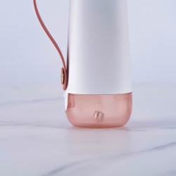 Irigator dentar Oclean W10, 5 moduri, 2 duze, 200 ml, 1400 impulsuri pe minut, IPX7, USB-C, roz