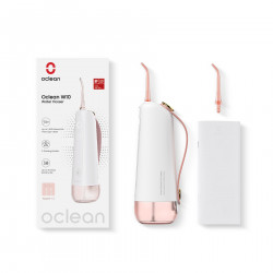 Irigator dentar Oclean W10, 5 moduri, 2 duze, 200 ml, 1400 impulsuri pe minut, IPX7, USB-C, roz