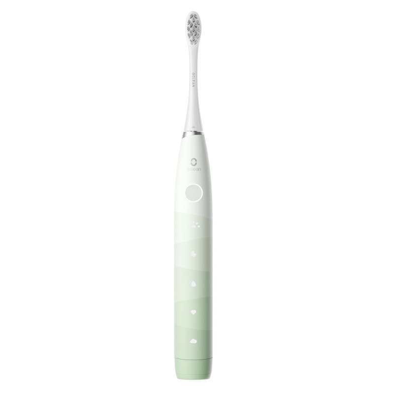 Periuta de dinti electrica Oclean Flow S, 1.85W, 76000 rpm, 5 moduri, Timer, Autonomie pana la 180 zile, Tip-C, Suprafata antibacteriana, Verde