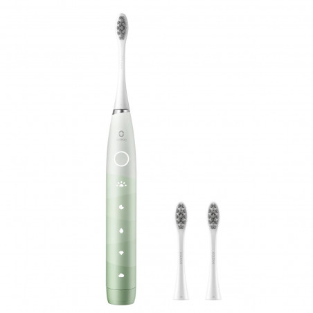 Periuta de dinti electrica Oclean Flow S, 1.85W, 76000 rpm, 5 moduri, Timer, Autonomie pana la 180 zile, Tip-C, Suprafata antibacteriana, Verde