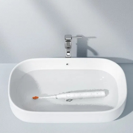 Periuta de dinti electrica pentru copii Oclean Flow S, 1.85W, 76000 rpm, 5 moduri, Timer, Autonomie pana la 180 zile, Tip-C, Suprafata antibacteriana, Alb
