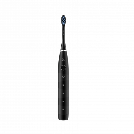 Periuta de dinti electrica Oclean Flow S, 1.85W, 76000 rpm, 5 moduri, Timer, Autonomie pana la 180 zile, Tip-C, Suprafata antibacteriana, Negru