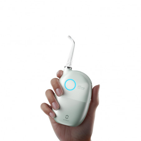 Dus dentar Oclean AirPump A10, 3 moduri, 2 duze, 40 zile autonomie, IPX7, USB-C, Gri