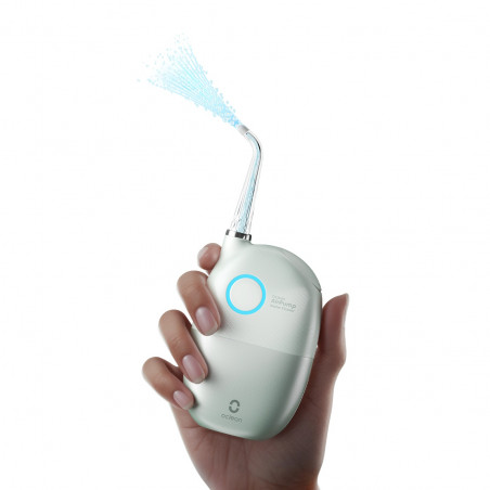 Dus dentar Oclean AirPump A10, 3 moduri, 2 duze, 40 zile autonomie, IPX7, USB-C, Gri