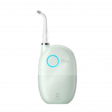 Irigator dentar Oclean AirPump A10, 3 moduri, 2 duze, 40 zile autonomie, IPX7, USB-C, Verde