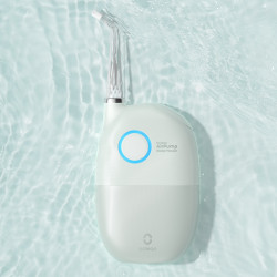 Irigator dentar Oclean AirPump A10, 3 moduri, 2 duze, 40 zile autonomie, IPX7, USB-C, Verde