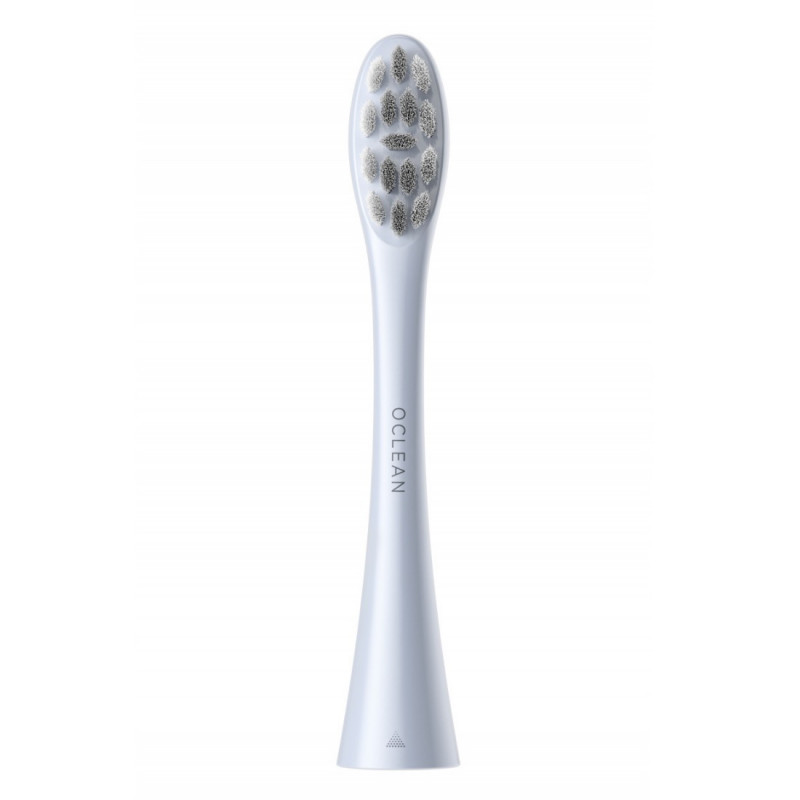 Set 2 capete de schimb pentru periuta de dinți electrica Oclean Professional Clean Brush Head, Hard, Peri DuPont, Ingrijirea limbii, Argintiu