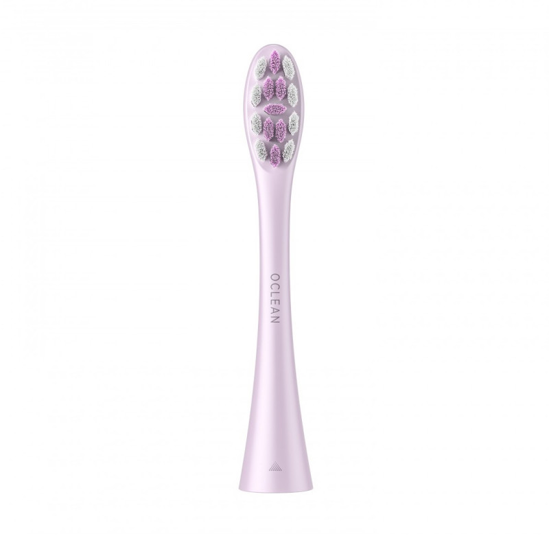 Set 2 capete de schimb pentru periuta de dinti electrica Oclean Professional Clean, Hard, Peri DuPont, Ingrijirea limbii, Violet