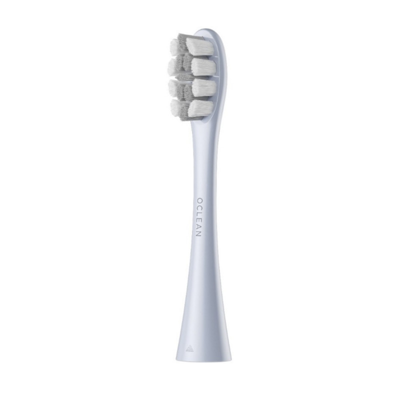 Set 2 capete de schimb pentru periuta de dinti electrica Oclean Professional Clean, Hard, Peri DuPont, Ingrijirea limbii, Gri