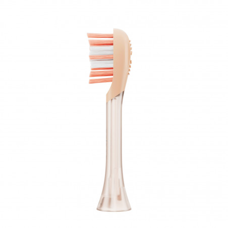 Set 2 capete de schimb pentru periuta de dinti Oclean Easy Clean P1K2, Tare, Acoperire cu silicon, Portocaliu