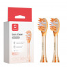 Set 2 capete de schimb pentru periuta de dinti Oclean Easy Clean P1K2, Tare, Acoperire cu silicon, Portocaliu