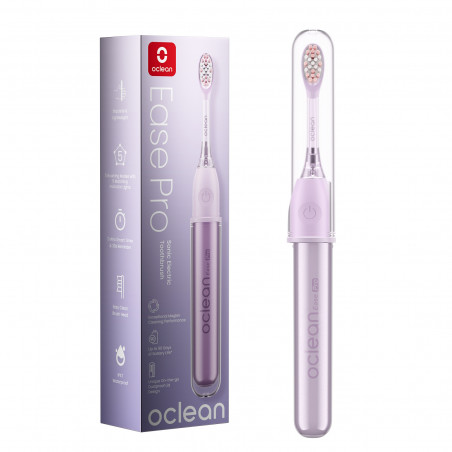 Periuta de dinti electrica Oclean X Ease Pro, 2.5W, 72000 rpm, 5 moduri, Timer, 90 zile autonomie, Tip-C, 45 dB, Violet