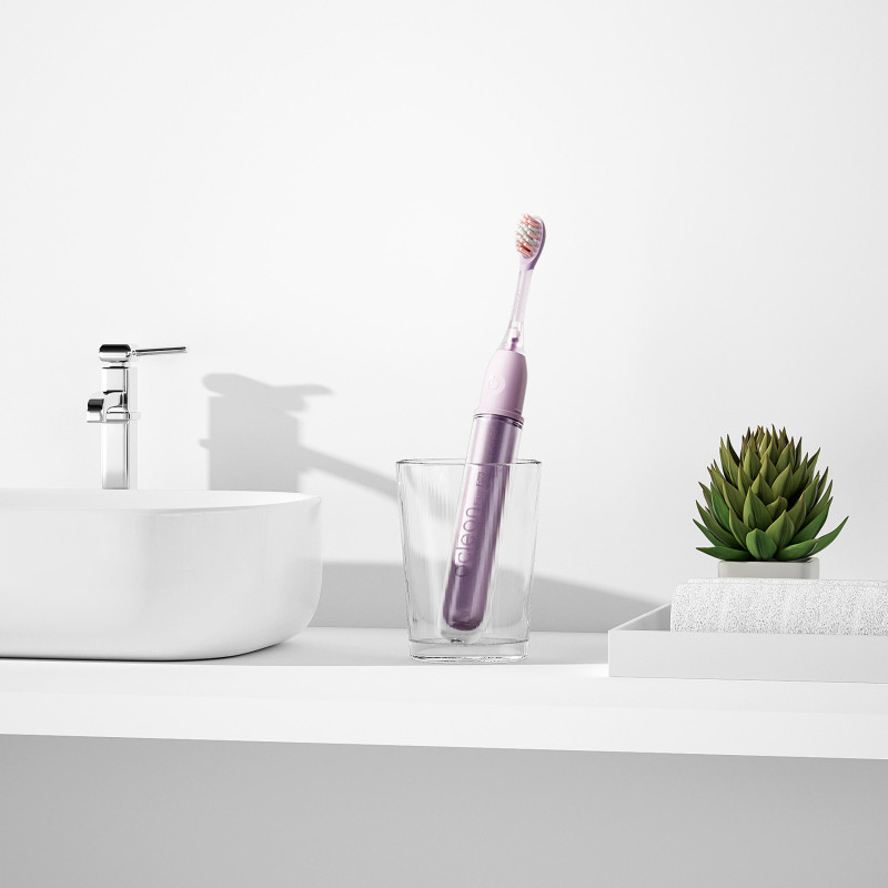 Periuta de dinti electrica Oclean X Ease Pro, 2.5W, 72000 rpm, 5 moduri, Timer, 90 zile autonomie, Tip-C, 45 dB, Violet