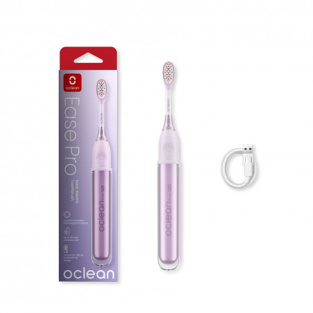 Periuta de dinti electrica Oclean X Ease Pro, 2.5W, 72000 rpm, 5 moduri, Timer, 90 zile autonomie, Tip-C, 45 dB, Violet