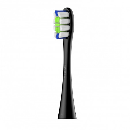 Set 6 capete de schimb pentru periuta de dinti electrica Oclean Professional Clean Brush Head, dur, Peri DuPont, Ingrijirea limbii, Negru