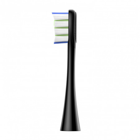Set 6 capete de schimb pentru periuta de dinti electrica Oclean Professional Clean Brush Head, dur, Peri DuPont, Ingrijirea limbii, Negru