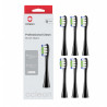 Set 6 capete de schimb pentru periuta de dinti electrica Oclean Professional Clean Brush Head, dur, Peri DuPont, Ingrijirea limbii, Negru