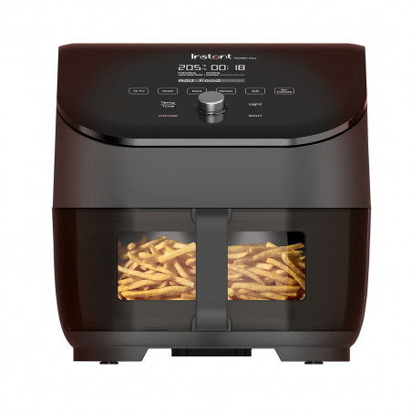 Friteuza cu aer cald Instant Pot Vortex Plus Clearcook Hot Air Fryer 140309701, 1700W, 5.7L, 6 programe, 35-205°C, Iluminare interioara, Negru