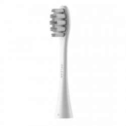 Set 2 capete de inlocuire pentru periuta de dinti electrica Oclean Gum Care, Peri moi, Cu varf dublu, Alb