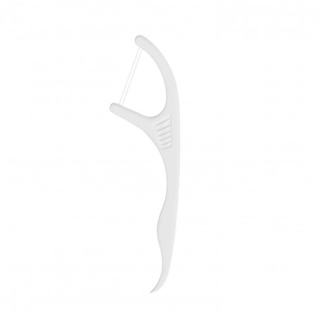Set 50 buc. ata dentara Oclean Twin-line, Fibra de polietilena, Ata dubla, Alb