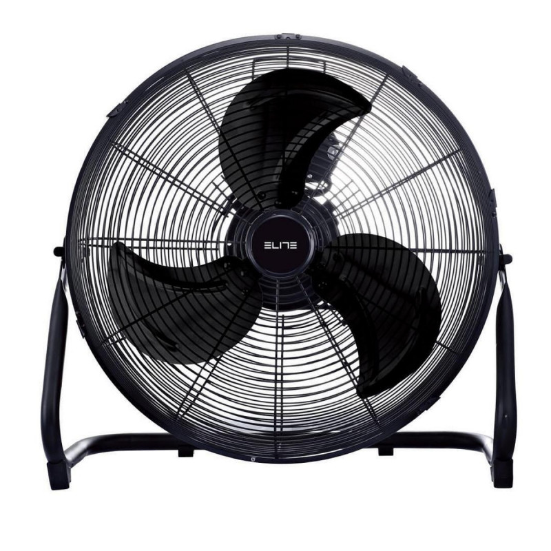 Ventilator de podea Elite YFL-0319BL, 65W, 35.5cm, 3 viteze, 3 pale, Negru