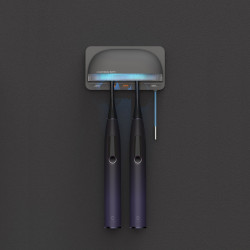 Sterilizator pentru periute de dinti Oclean S1, 0.7W, Mod automat, 1000 mAh, 99.9% eficienta, Autonomie 20 zile, USB-C, Gri