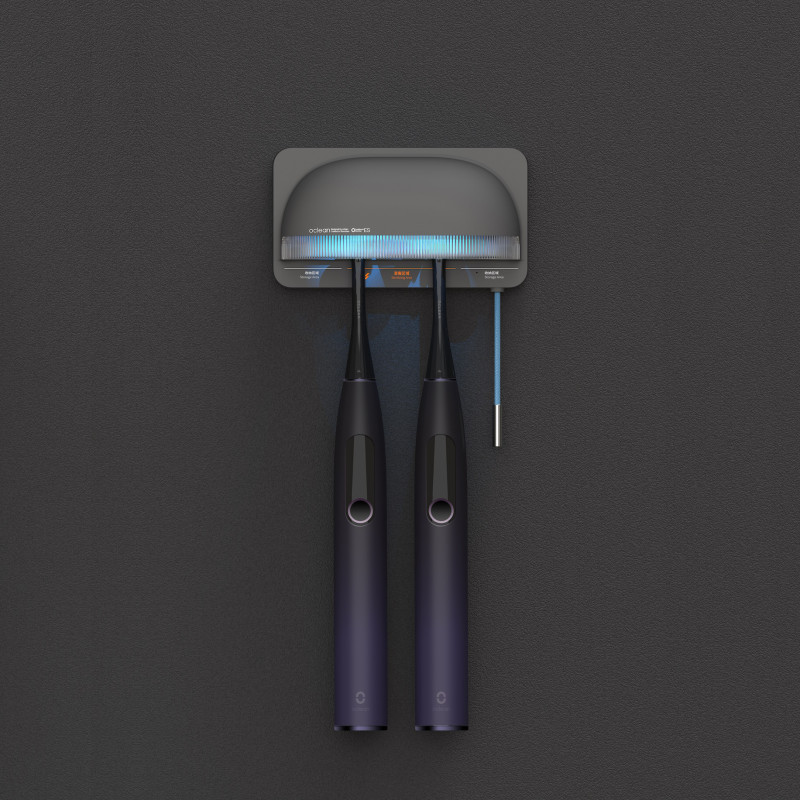 Sterilizator pentru periute de dinti Oclean S1, 0.7W, Mod automat, 1000 mAh, 99.9% eficienta, Autonomie 20 zile, USB-C, Gri