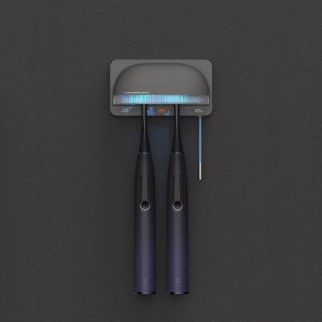Sterilizator pentru periute de dinti Oclean S1, 0.7W, Mod automat, 1000 mAh, 99.9% eficienta, Autonomie 20 zile, USB-C, Gri