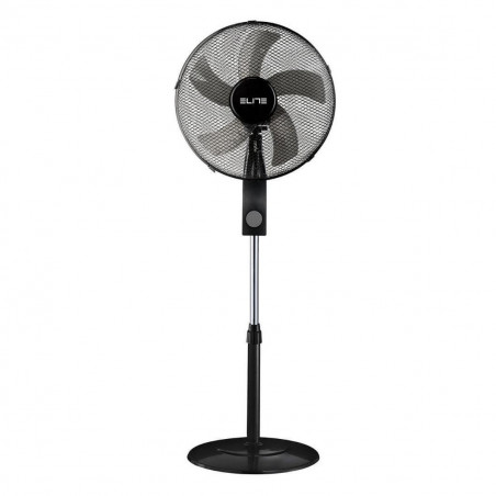 Ventilator cu picior Elite YSF-0308, 45W, 40,6 cm, 3 viteze, 5 pale, Negru