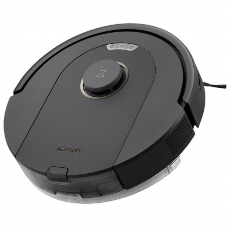 Aspirator robot Roborock Q5 Pro, 59W, 5500 Pa, 770 ml, Wi-Fi, DuoRoller, Curatare uscata si umeda, PreciSense LiDAR, Control vocal, Negru