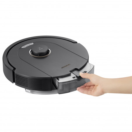 Aspirator robot Roborock Q5 Pro, 59W, 5500 Pa, 770 ml, Wi-Fi, DuoRoller, Curatare uscata si umeda, PreciSense LiDAR, Control vocal, Negru