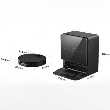 Aspirator robotic cu AI Roborock Saros 10, 65W, 22000 Pa, 270 ml, SMART, Curățare uscată și umedă, LiDAR, StarSight, 180 min autonomie, Negru