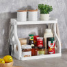 Organizator de bucatarie Hermia K-629B 452PTR1127, 38x24.5x31.5 cm, Plastic, Alb