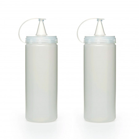 Set 2 recipinte pentru sosuri Hermia 283PLN1204, 2 piese, Plastic, Transparent